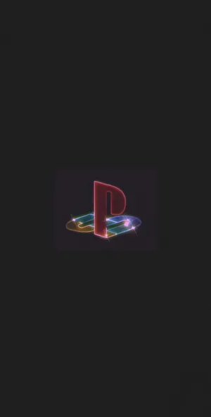 Neon_ Play Station_ Logo_ Wallpaper Wallpaper
