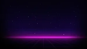 Neon Purple Aesthetic Horizon Wallpaper