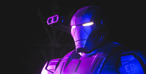 Neon Purple Aesthetic War Machine Wallpaper