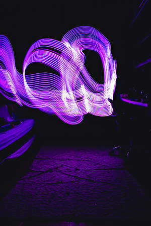 Neon Purple Iphone Light Illusion Wallpaper