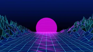 Neon_ Purple_ Retro_ Synthwave_ Landscape.jpg Wallpaper
