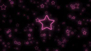 Neon Purple Stars Background Wallpaper