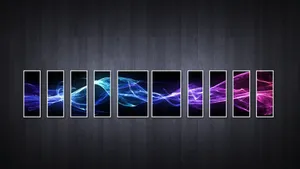 Neon Purple Wall Art Wallpaper