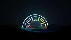 Neon Rainbow Art Wallpaper