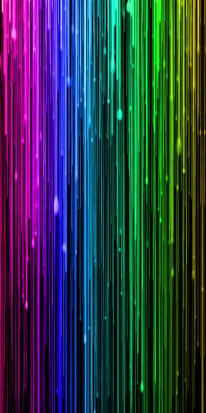 Neon Rainbow Vertical Lines Wallpaper