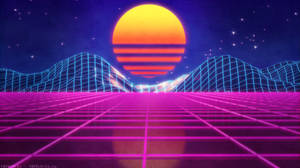 Neon Retro Wallpaper