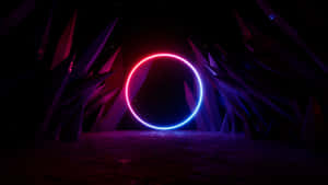 Neon Ring Google Desktop Wallpaper