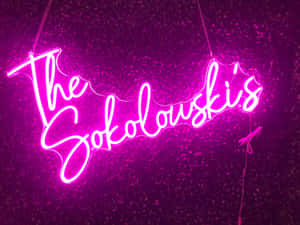 Neon Sign The Sokolowskis Wallpaper