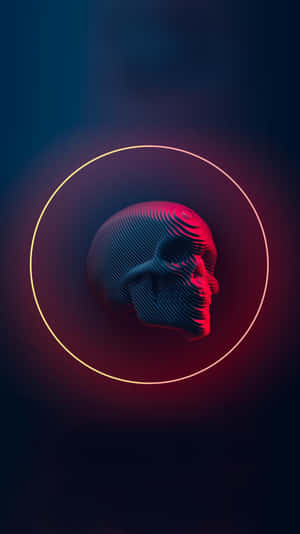 Neon_ Skull_ Artwork Wallpaper