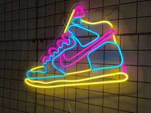Neon Sneaker Sign Wallpaper