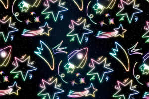 Neon Space Pattern.jpg Wallpaper