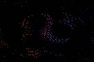 Neon Sparkles Dark Abstract Wallpaper