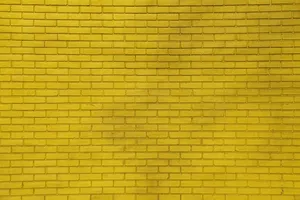 Neon Yellow Brick Wall Wallpaper