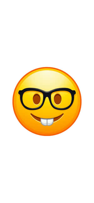 Nerdy Smiling Emojiwith Glasses.jpg Wallpaper