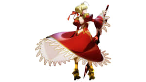 Nero Claudius Anime Character Red Dress Wallpaper