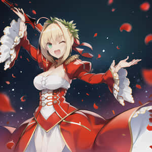 Nero Claudius Celebratory Gesture Wallpaper