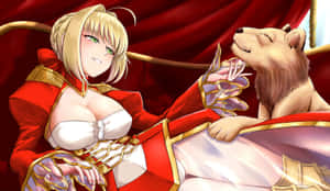 Nero Claudius Emperorand Lion Wallpaper