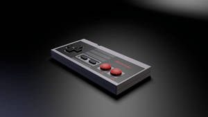 Nes Controller In Black Wallpaper