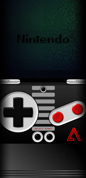 Nes Controller With Logo Wallpaper