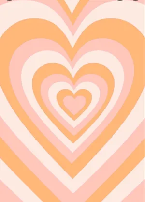 Nested Hearts Pattern Wallpaper