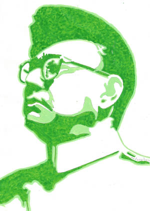 Netaji Green Artwork Wallpaper