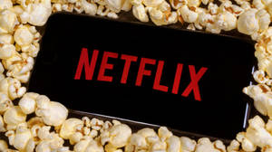 Netflix Aesthetic Popcorn Wallpaper