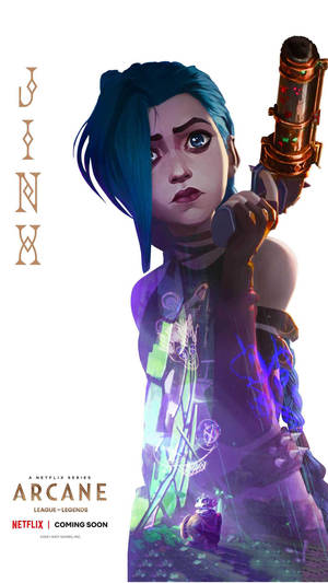 Netflix Lol Series Arcane Jinx Wallpaper