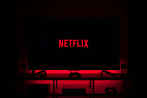 Netflix Streaming Service Red Glow Wallpaper