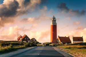 Netherlands Lighthouse Texel Wallpaper