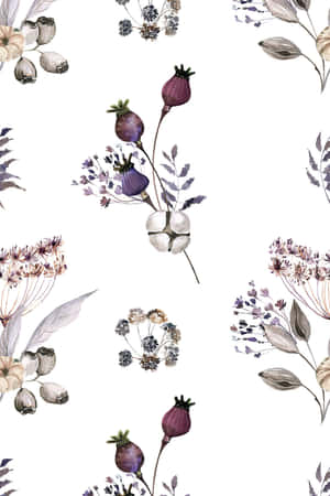 Neutral_ Floral_ Pattern Wallpaper