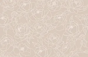 Neutral_ Floral_ Pattern_ Background Wallpaper