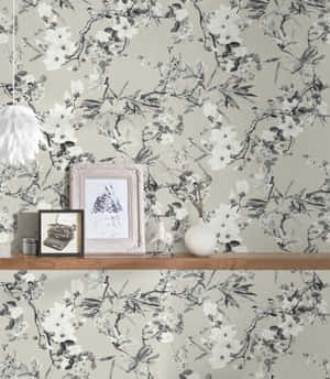 Neutral_ Floral_ Wallpaper_ Setup Wallpaper
