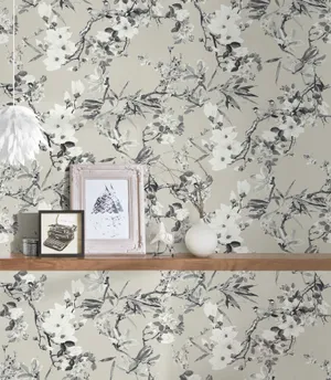 Neutral_ Floral_ Wallpaper_ Setup Wallpaper