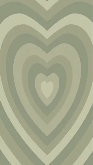 Neutral Heart Pattern Background Wallpaper