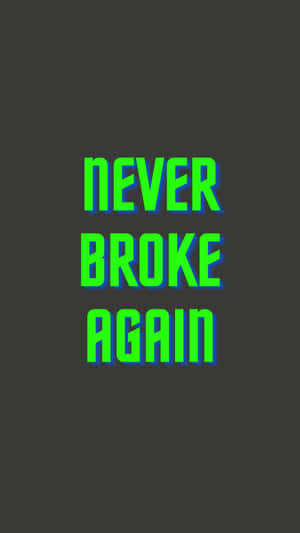 Never Broke Again Logo Neon Style Wallpaper