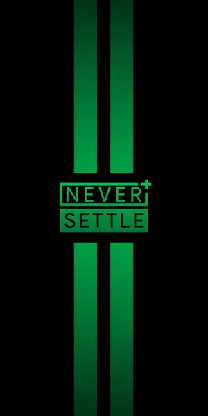Never Settle Green Bars Wallpaper