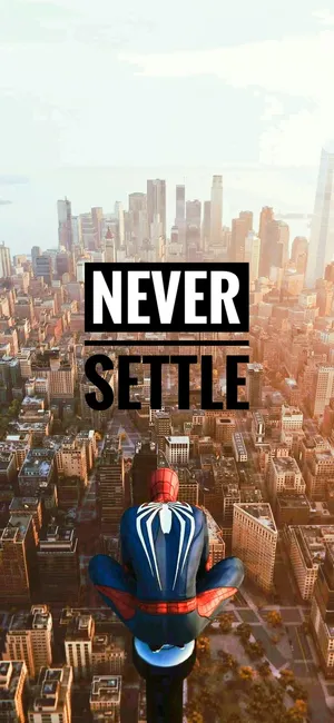 Never Settle New York Background Wallpaper