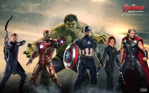 New Avengers United In Action Wallpaper