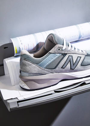 New Balance Light Grey Shoes Wallpaper