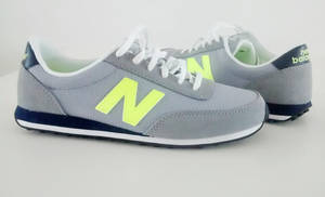 New Balance Popping Neon Green Logo Wallpaper