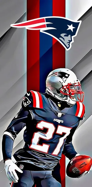 New England Portrait Cornerback Jc Jackson Digital Art Wallpaper
