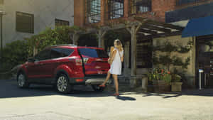 New Ford Escape Parked In Nature Wallpaper