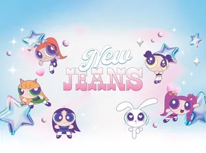 New Jeans Powerpuff Girls Crossover Wallpaper
