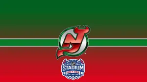 New Jersey Devils Green And Red Wallpaper