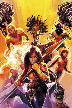 New Mutants: Embracing Their Powers In Action Wallpaper