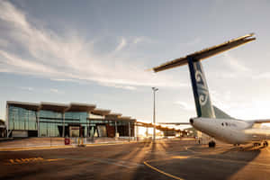 New Plymouth Airport Sunset Wallpaper