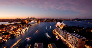 New South Wales City Dusk Wallpaper