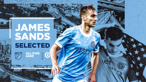 New York City Fc American Footballer James Sands Graphic Art Wallpaper