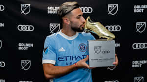 New York City Fc Valentin Castellanos 2021 Golden Boot Wallpaper