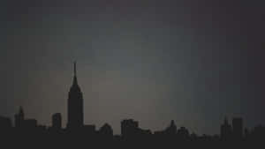 New York City Silhouette 1920 X 1080 Minimalist Wallpaper